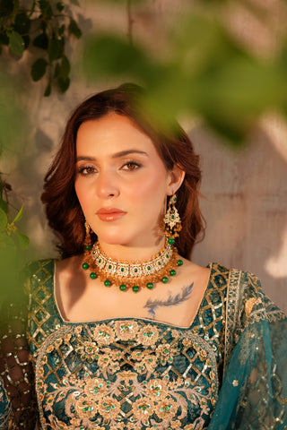 Embroidered Organza GHARARA Shirt