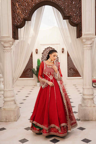 Embroidered Chiffon Empire Anarkali Frock