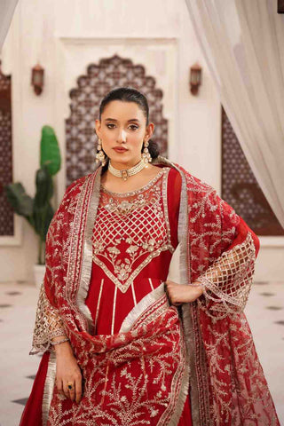 Embroidered Chiffon Empire Anarkali Frock