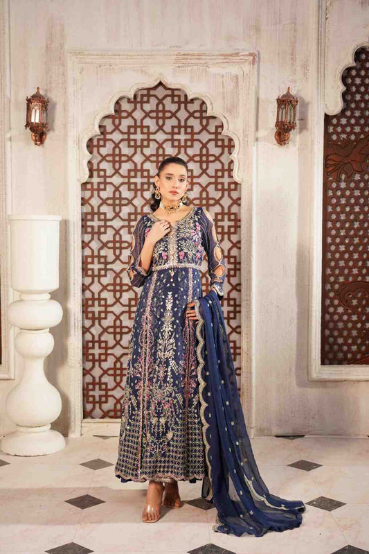 Embroidered Luxury Chiffon Panel Frock