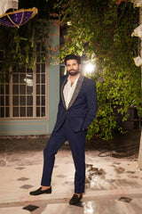 Men’s Embellished Tuxedo Suit - Rmzey